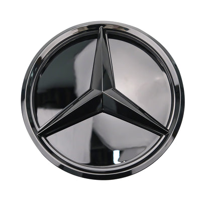 Mercedes Benz Front Grille Logo Emblem Badge - Black (Mirror)