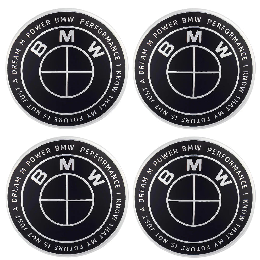 BMW 50TH ANNIVERSARY EMBLEM BADGE - FULL BLACK