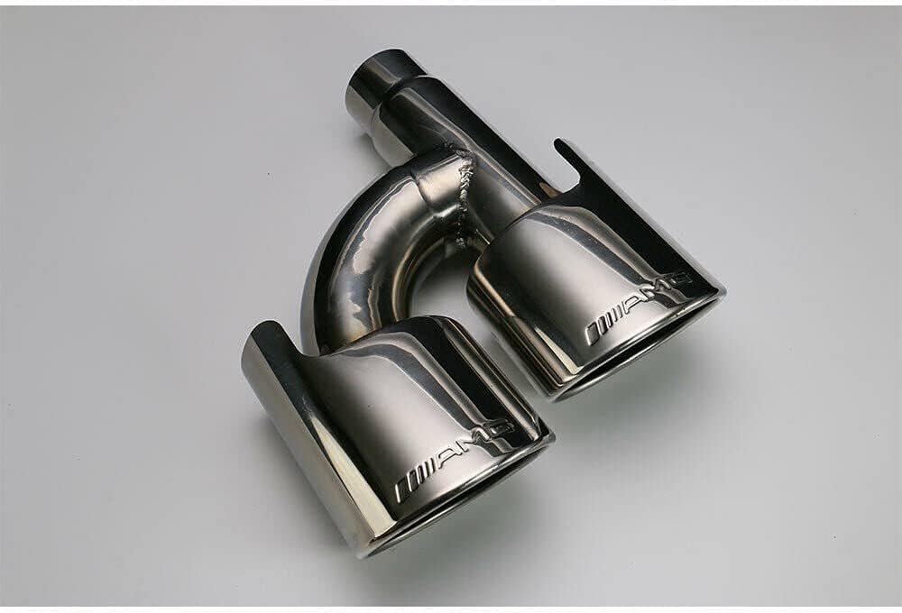 C63 AMG W204 2008–2015 Quad Exhaust Tips · Chrome