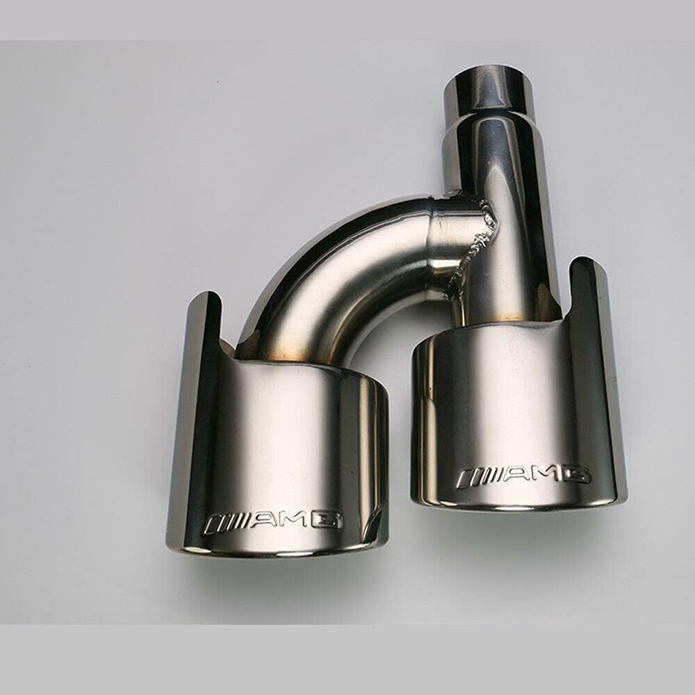C63 AMG W204 2008–2015 Quad Exhaust Tips · Chrome