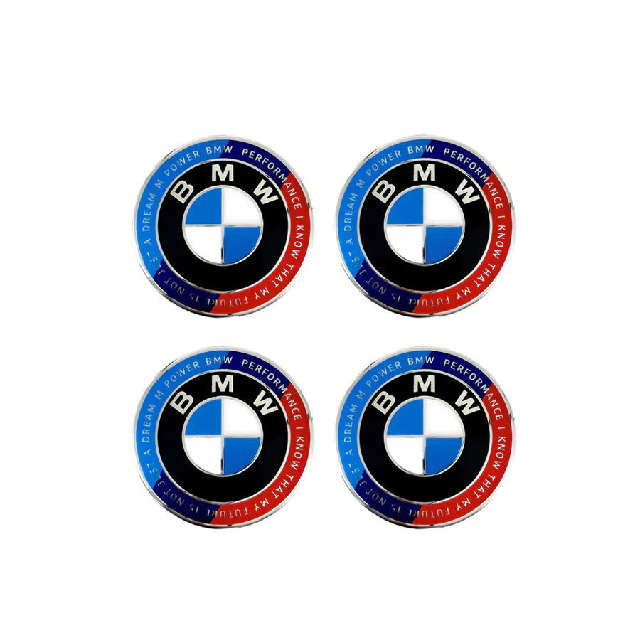 BMW Floating Wheel Centre Cap Set - 50th Anniversary V2