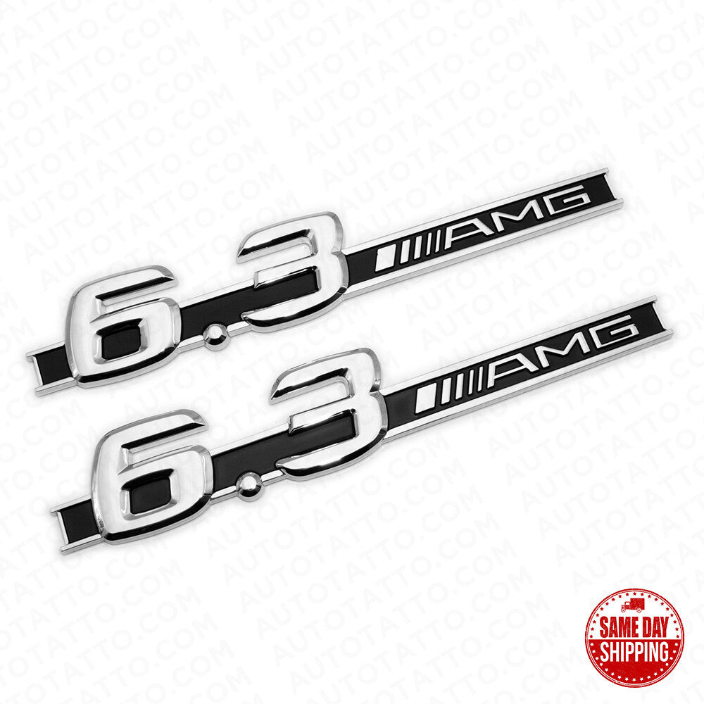 Mercedes-Benz Side Fender Emblem Badge - 6.3 AMG