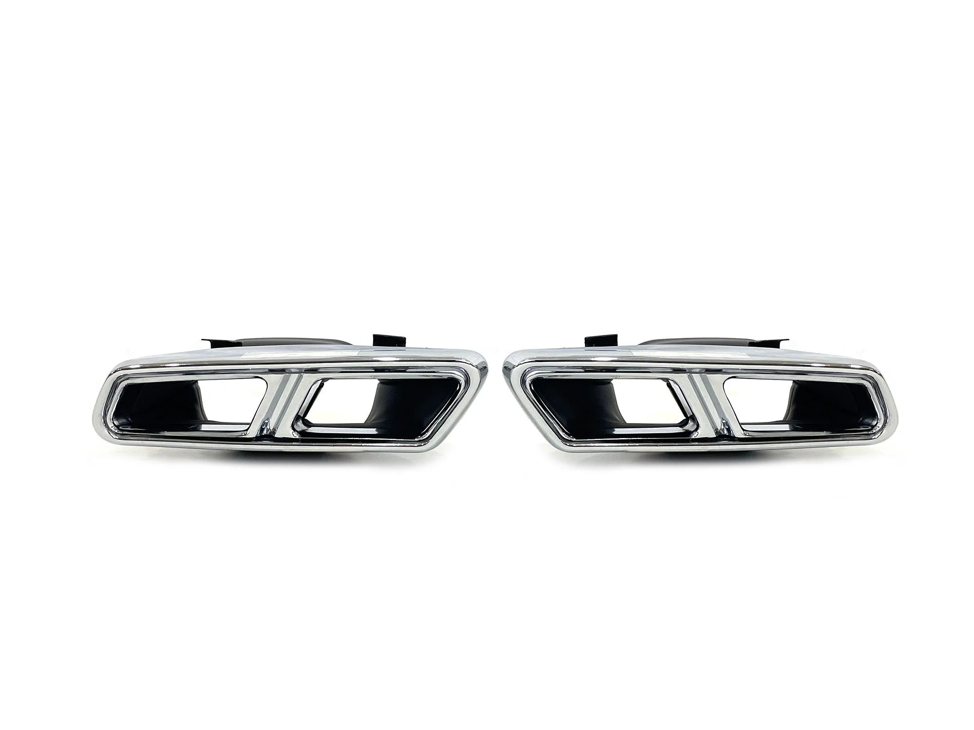 S63 AMG W222 2014–2017 Quad Exhaust Tips · Chrome