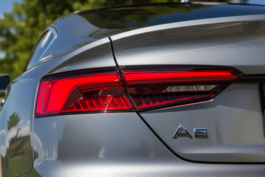 Audi A5 Rear Trunk Emblem Badge - Chrome Silver