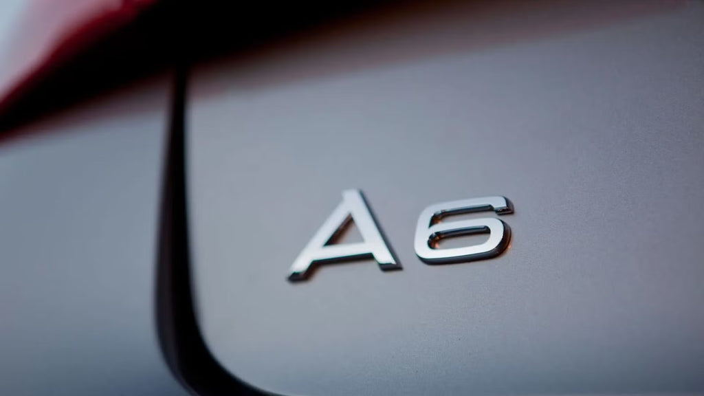 Audi A6 Rear Trunk Emblem Badge - Chrome Silver