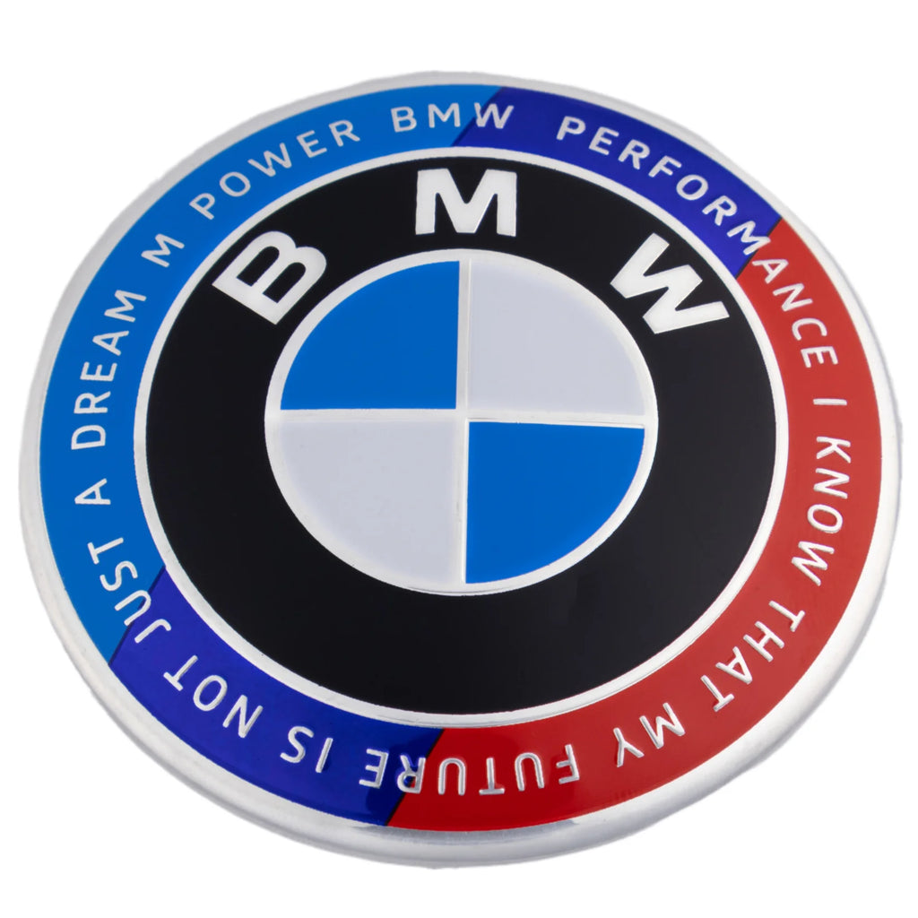 BMW 50TH Anniversary Emblem Badge - Blue & Red