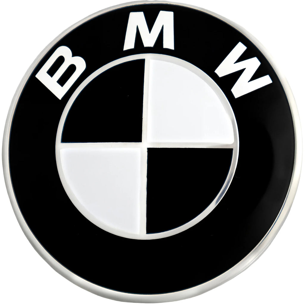 BMW Emblem Badge - Black & White