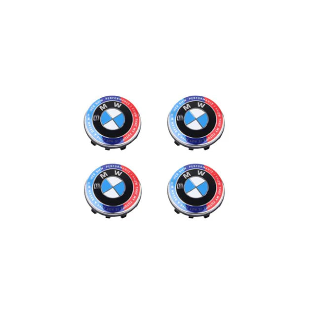 BMW Floating Wheel Centre Cap Set - 50th Anniversary V2