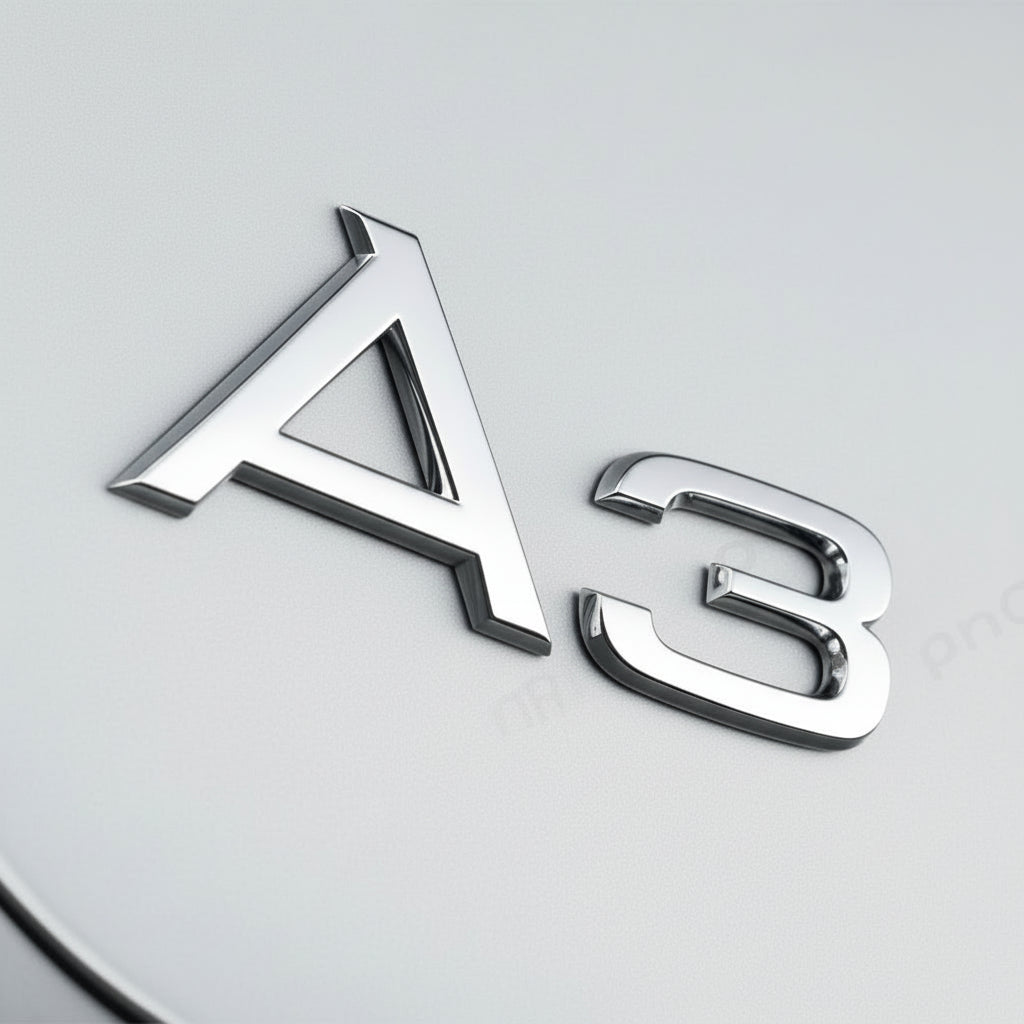 Chrome 'A3' logo on a gray background with GR Graphics logo.