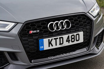 Audi Front Grille Logo Emblem Badge - Chrome Silver