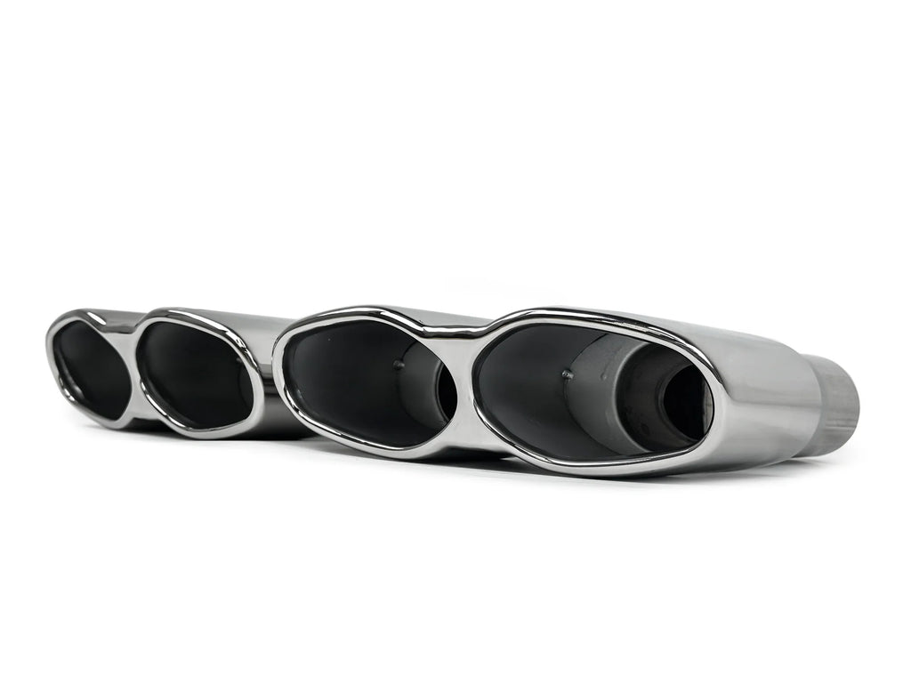 S63 AMG W221 2007–2013 Quad Exhaust Tips · Chrome
