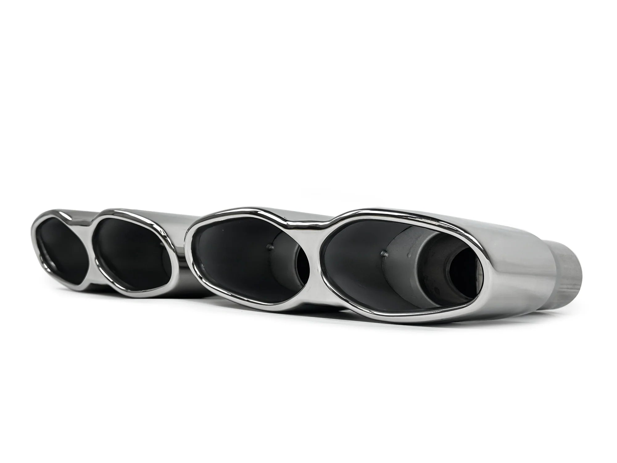 S63 AMG W221 2007–2013 Quad Exhaust Tips · Chrome