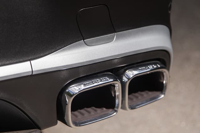 E63 AMG W213 2021–2023 Quad Exhaust Tips · Chrome
