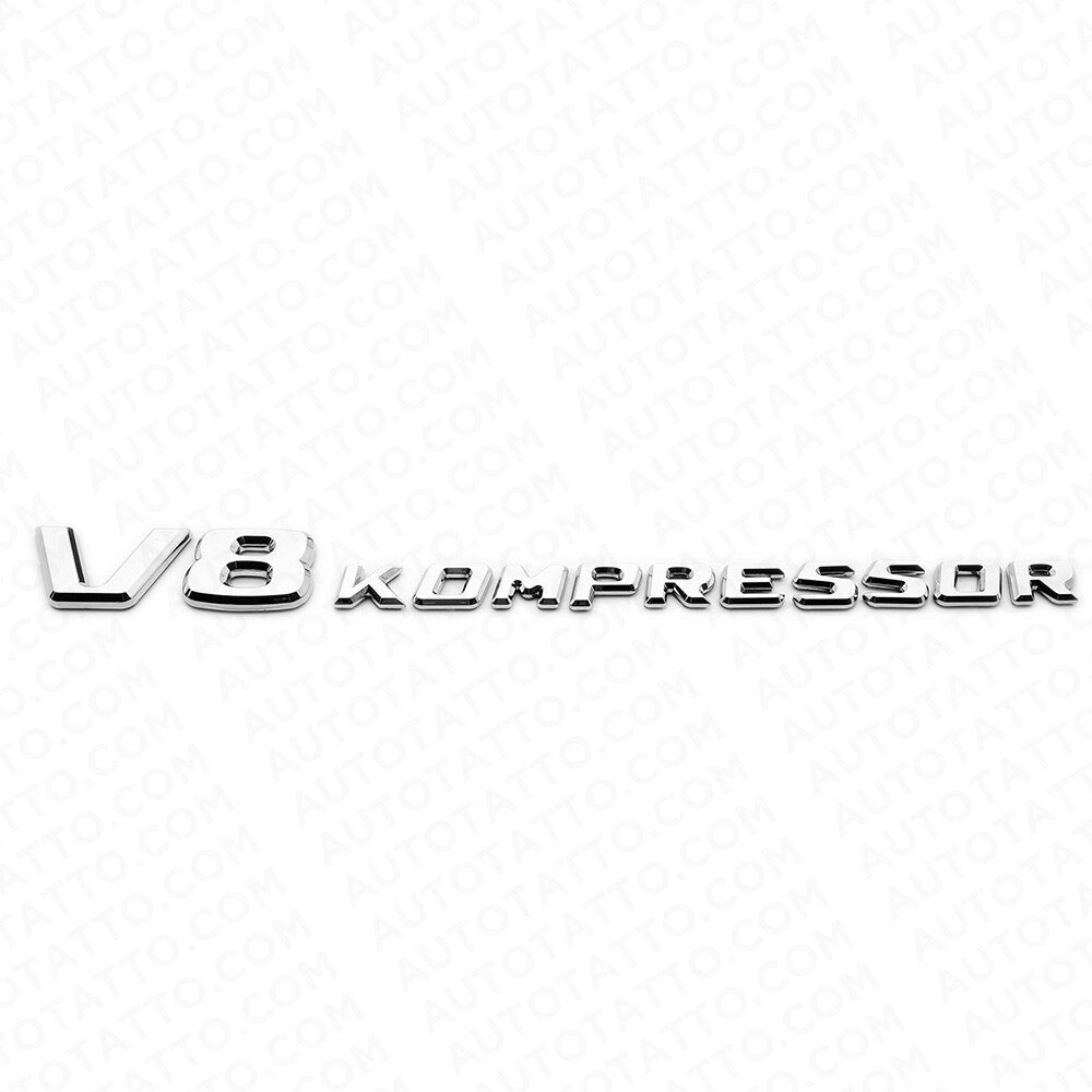 Mercedes-Benz Side Fender Emblem Badge - V8 KOMPRESSOR