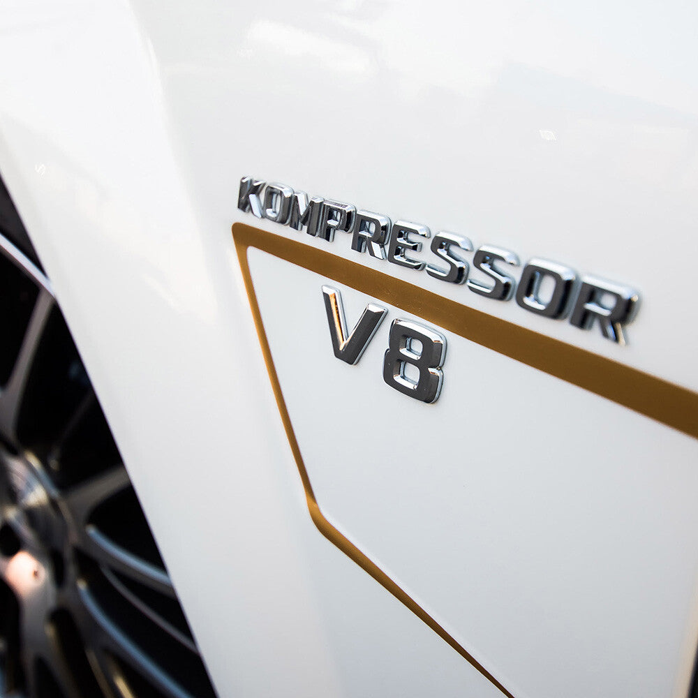 Mercedes-Benz Side Fender Emblem Badge - V8 KOMPRESSOR