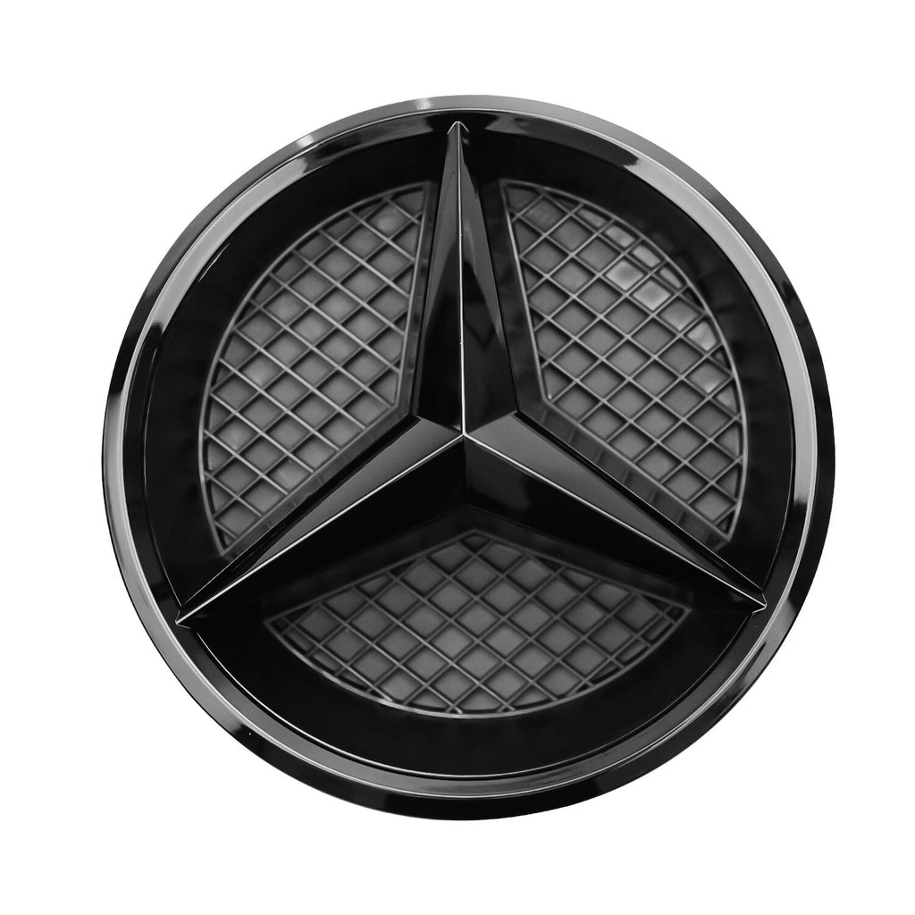 Mercedes Benz Front Grille Logo Emblem Badge - Black (Mesh)