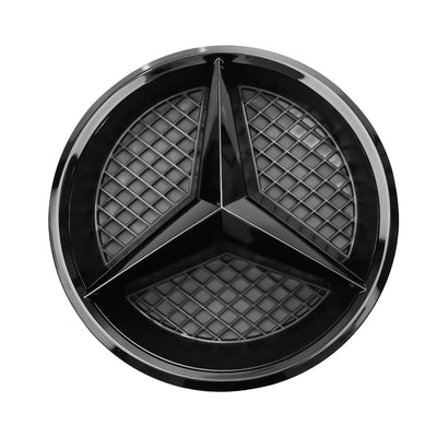 Mercedes Benz Front Grille Logo Emblem Badge - Black (Mesh)