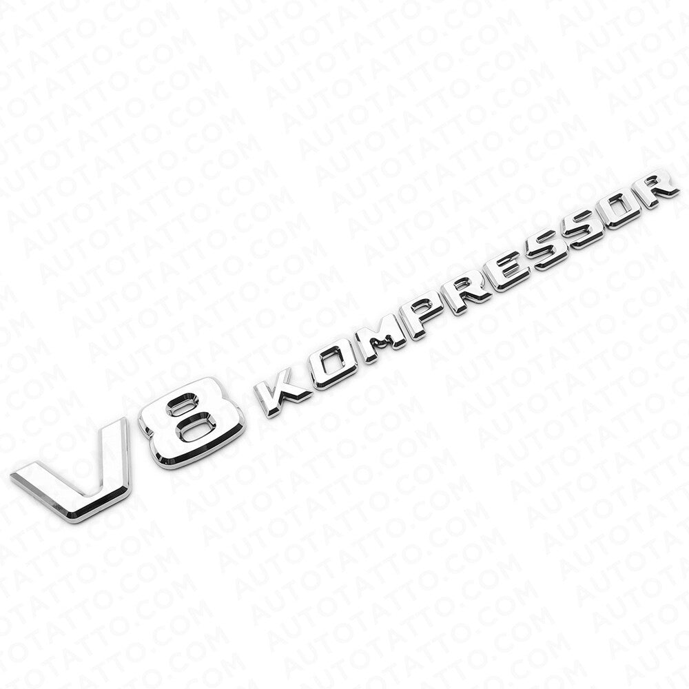 Mercedes-Benz Side Fender Emblem Badge - V8 KOMPRESSOR
