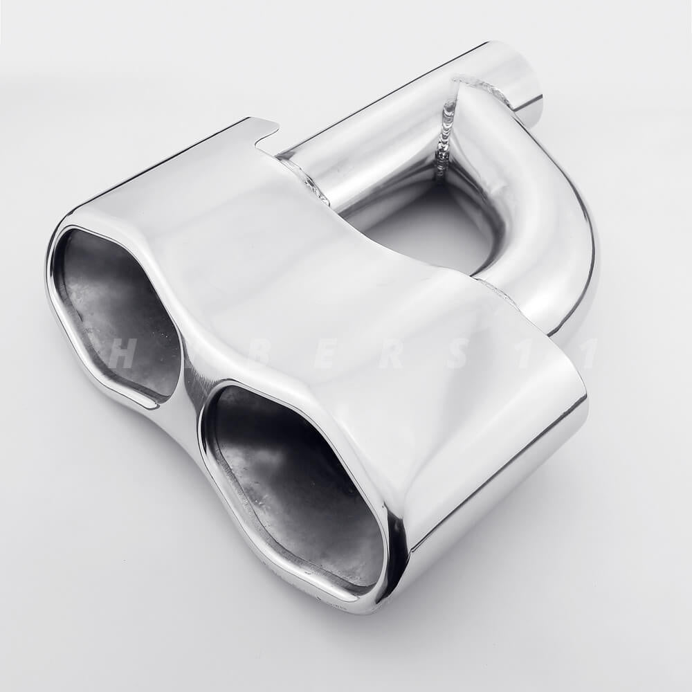 S63 AMG W221 2007–2013 Quad Exhaust Tips · Chrome