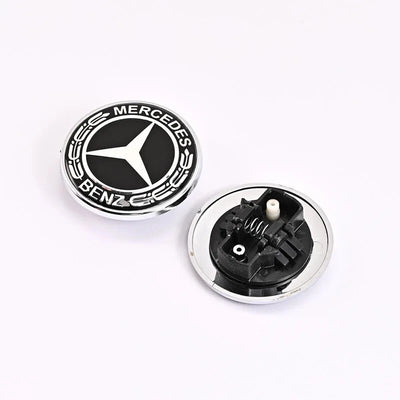 Mercedes-Benz Hood Emblem Badge - Black (57mm)