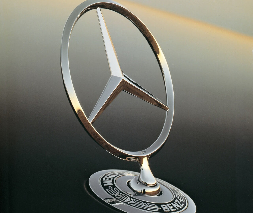 Mercedes-Benz Hood Ornament - Laurel Wreath (Black) (57mm)