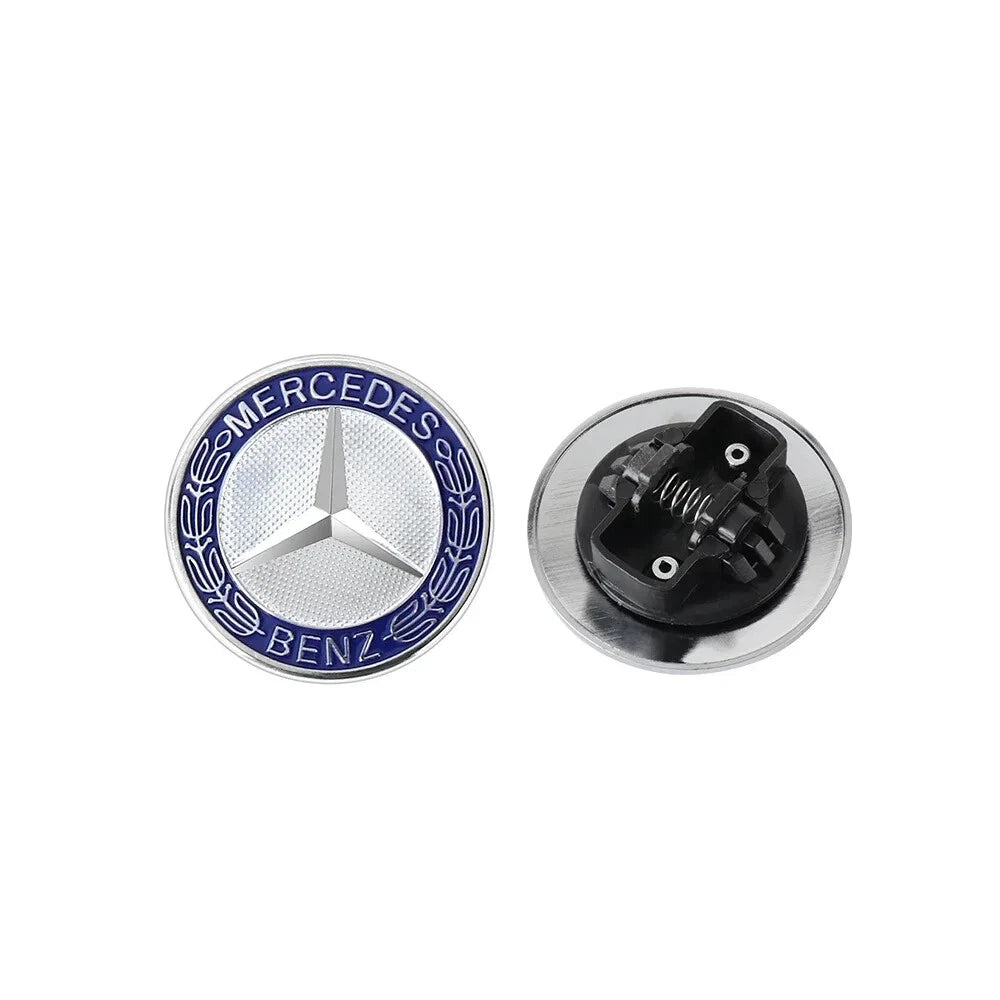 Mercedes-Benz Hood Emblem Badge - Blue (57mm)