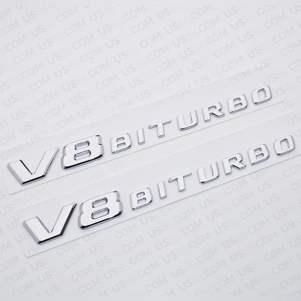 Mercedes-Benz Side Fender Emblem Badge - V8 BITURBO