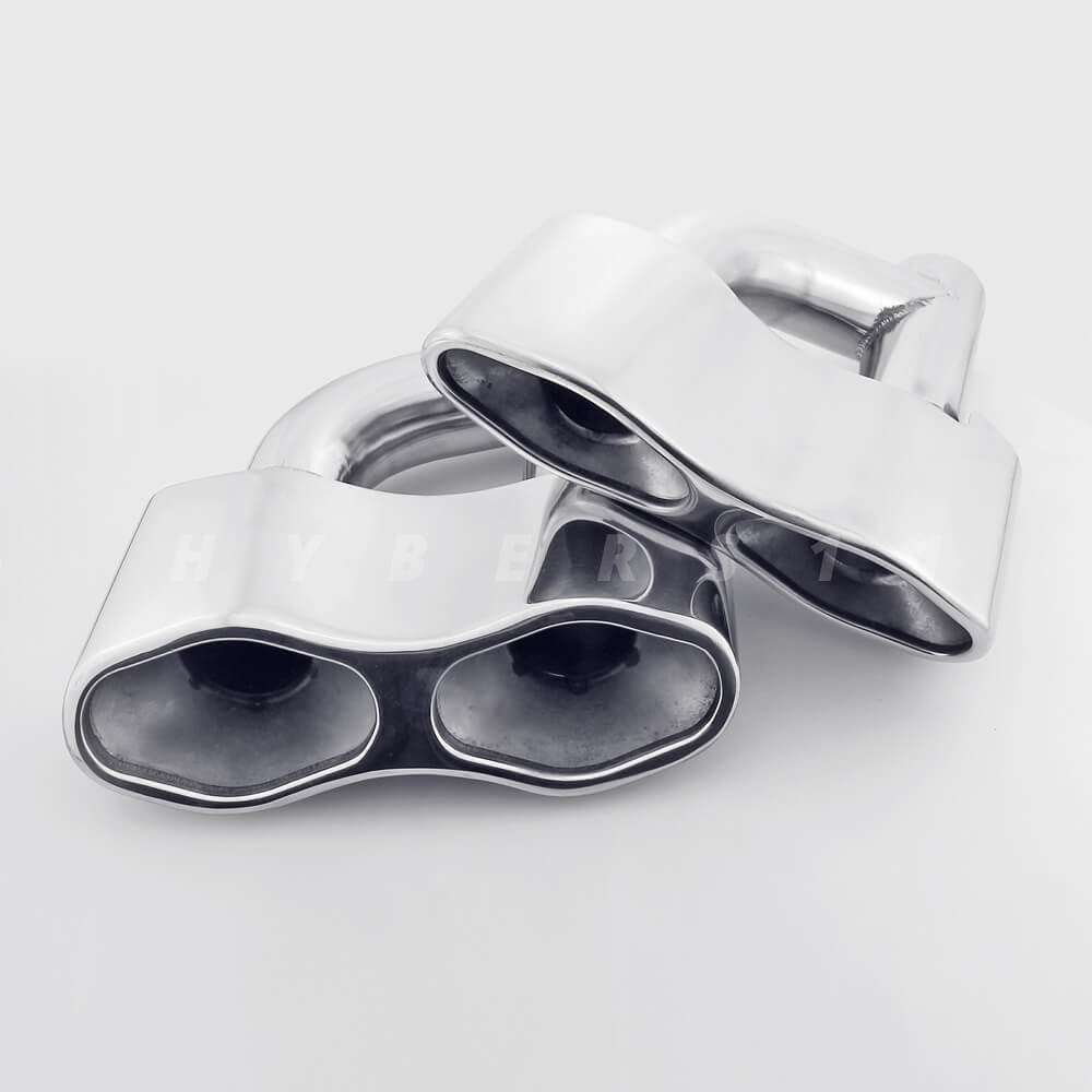 S63 AMG W221 2007–2013 Quad Exhaust Tips · Chrome