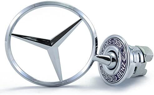 Mercedes-Benz Hood Ornament - Laurel Wreath (Blue) (57mm)